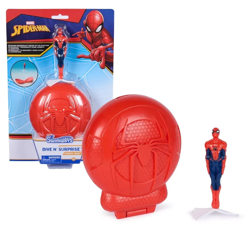 Spider-Man Dive N Surprise Toy: Disney Water Games & Recreational Set for Ages 5