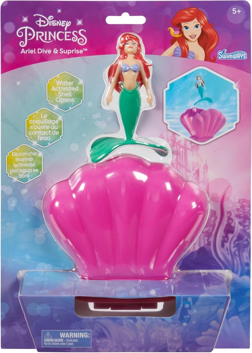 Swimways Disney Princess Ariel Dive N Surprise, Swimming Pool & Kids Toy